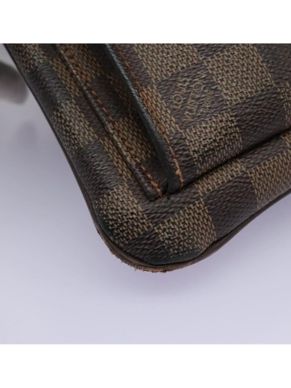 Authentic LOUIS VUITTON Damier Ebene Pochette Merwiel Shoulder Bag N51127 LV - Picture 9 of 16